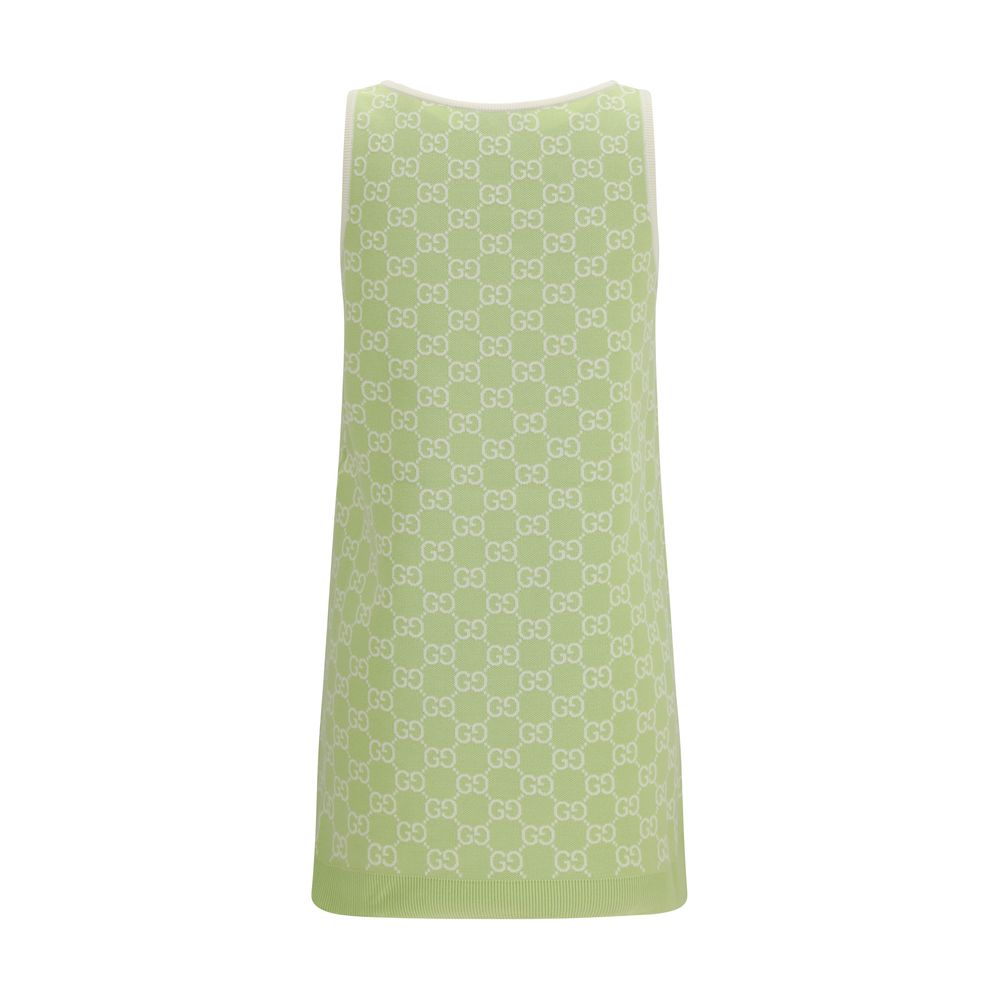 Gucci Zweifarbige Baumwoll-Freizeitkleid