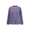 Gucci Lila Baumwollstrickjacke