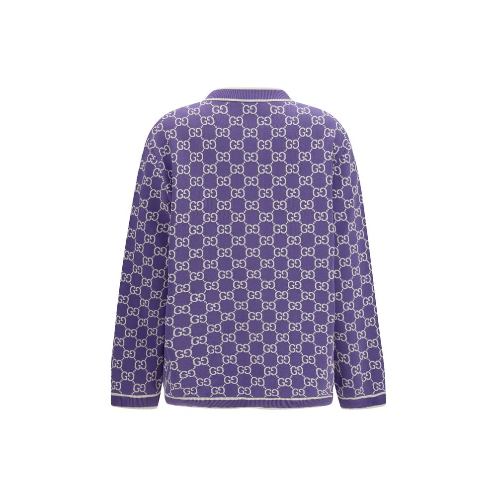 Gucci Lila Baumwollstrickjacke