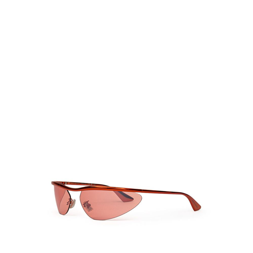 Bottega Veneta Orangefarbene Sonnenbrille aus Metall