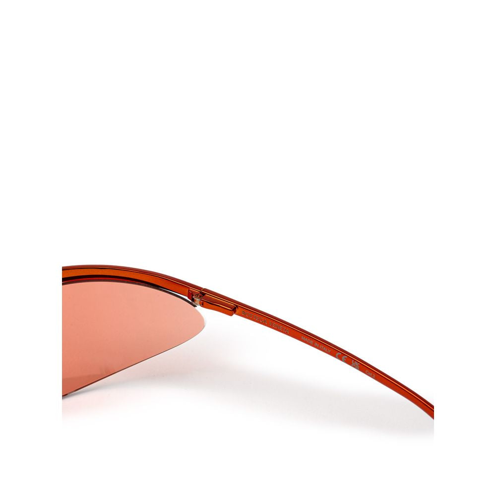 Bottega Veneta Orangefarbene Sonnenbrille aus Metall