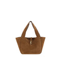 Saint Laurent Braune Kalbsleder Bos Taurus Schultertasche