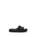 Moncler Schwarze Gummisandalen