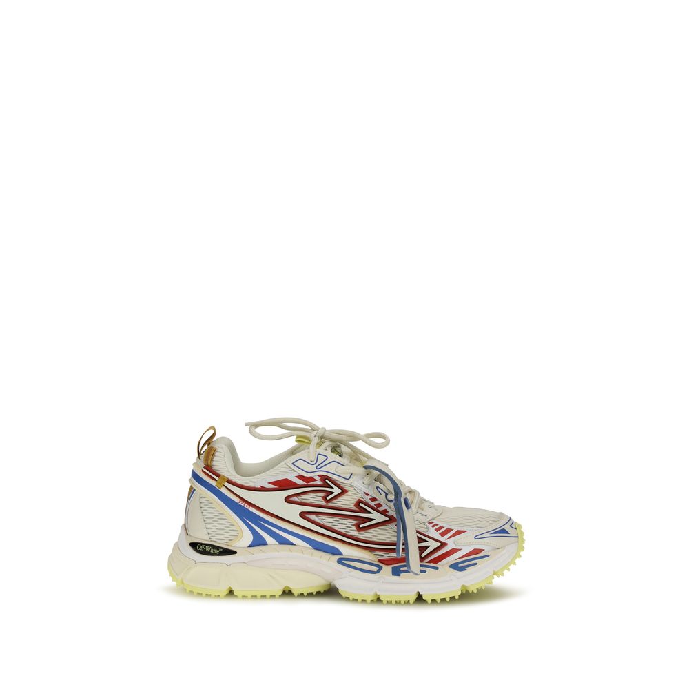 Off-White Multicolor Polyester Sneakers