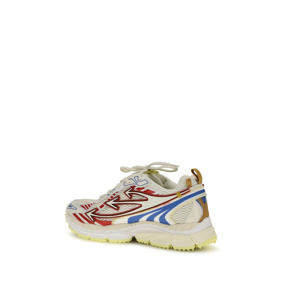 Off-White Multicolor Polyester Sneakers