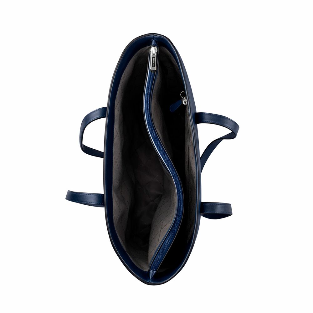 Michael Kors Blaue Pelz Handtasche
