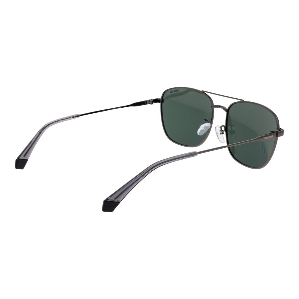 Polaroid Graue Sonnenbrille aus Edelstahl