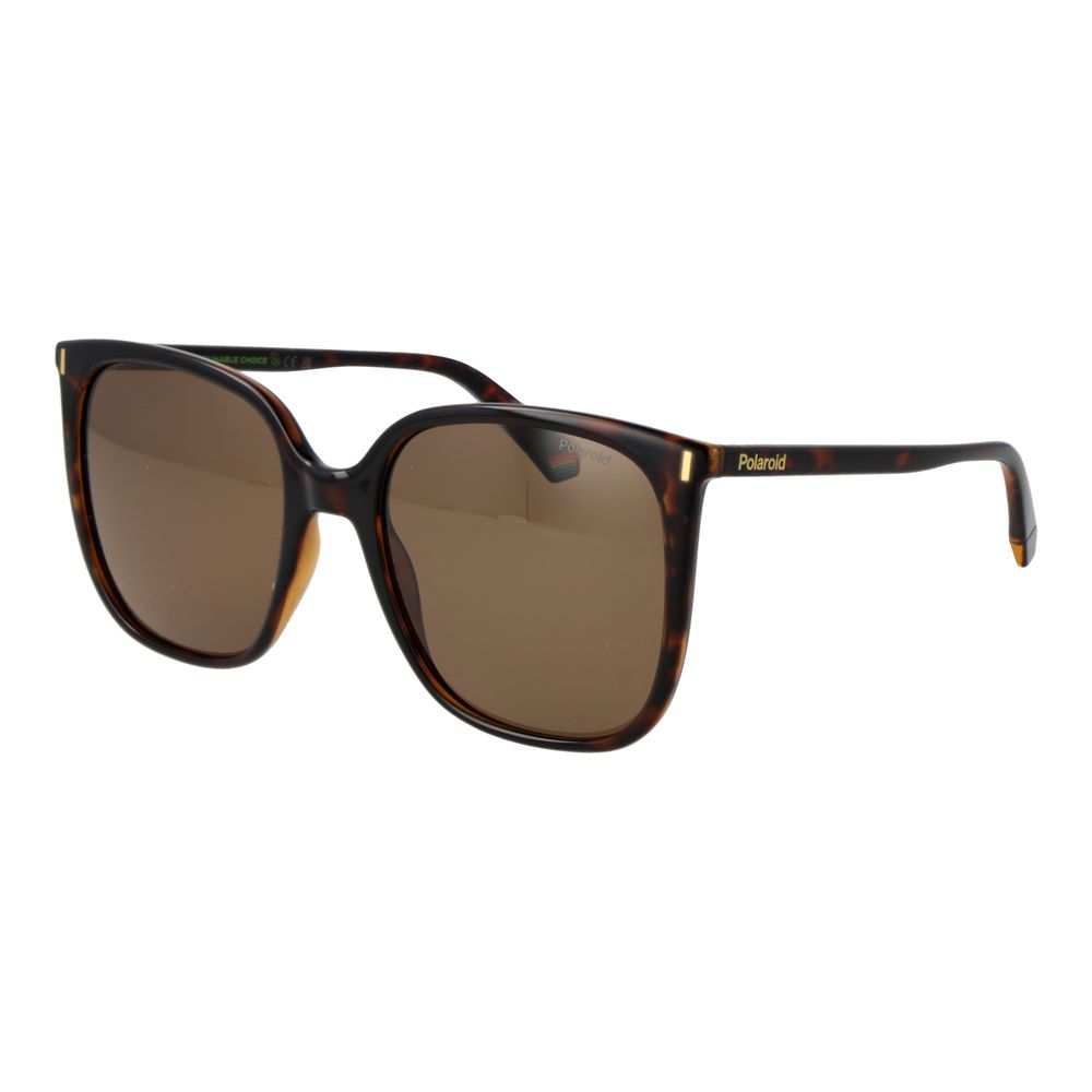 Polaroid Braune Sonnenbrille aus Kunststoff
