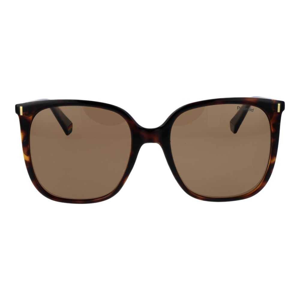 Polaroid Braune Sonnenbrille aus Kunststoff
