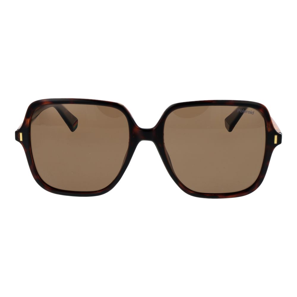Polaroid Braune Sonnenbrille aus Kunststoff