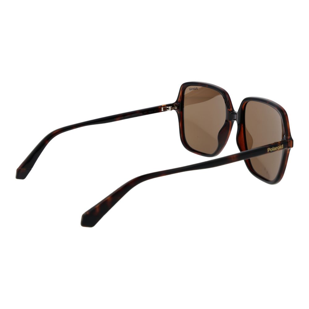 Polaroid Braune Sonnenbrille aus Kunststoff