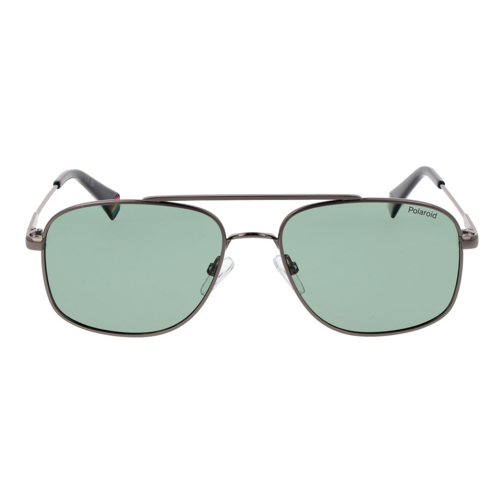 Polaroid Graue Sonnenbrille aus Metall