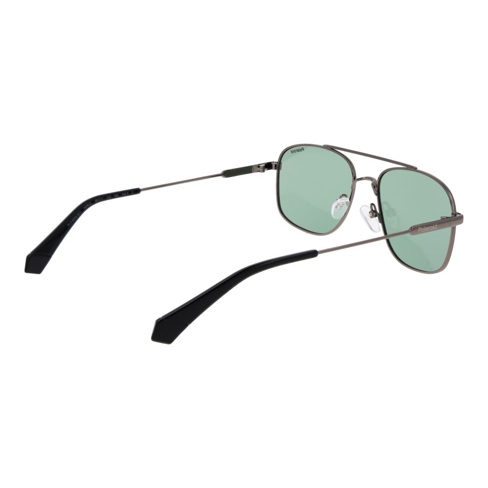 Polaroid Graue Sonnenbrille aus Metall