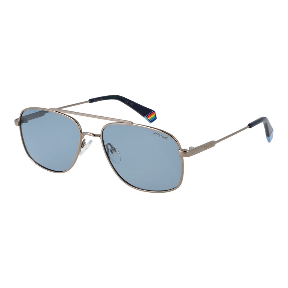 Polaroid Graue Sonnenbrille aus Metall