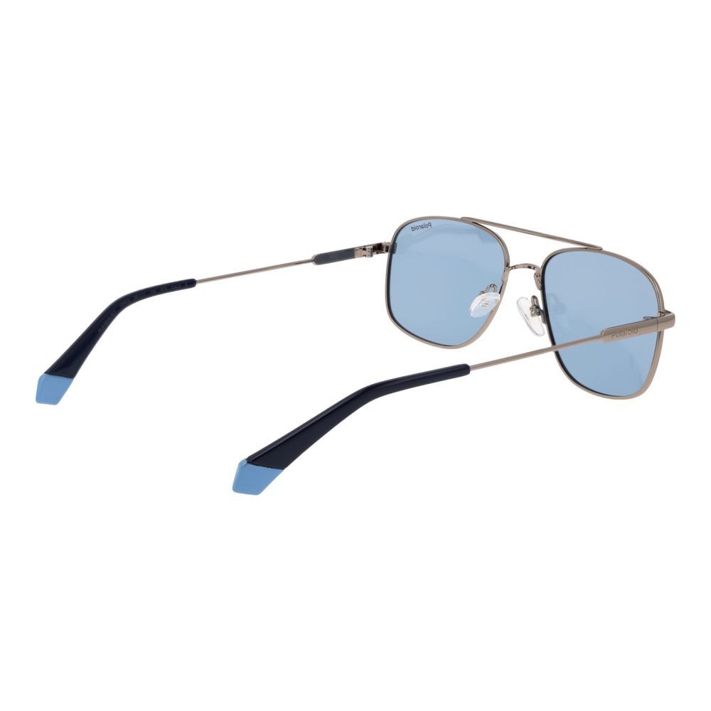 Polaroid Graue Sonnenbrille aus Metall
