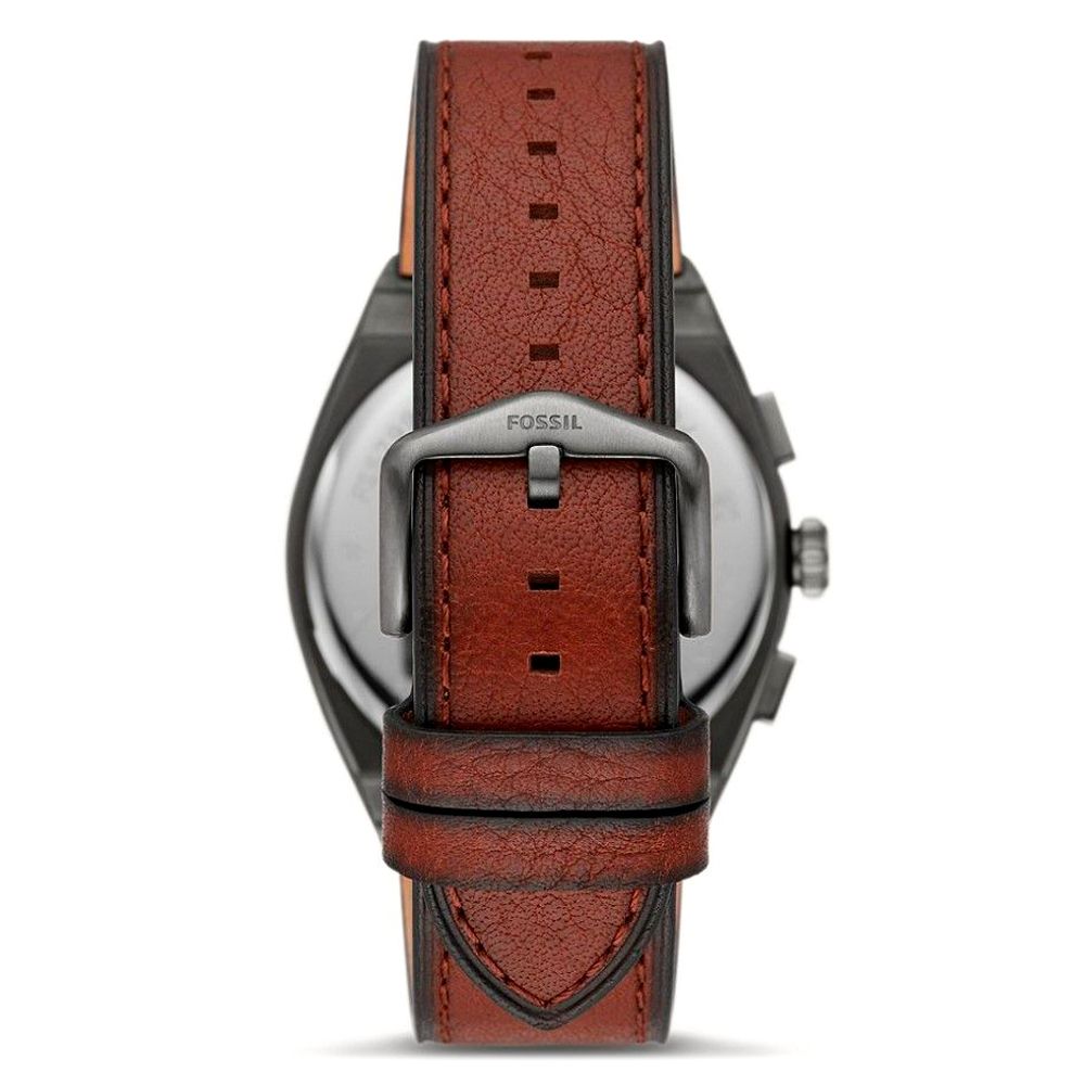 Fossil Braune Lederkleideruhr