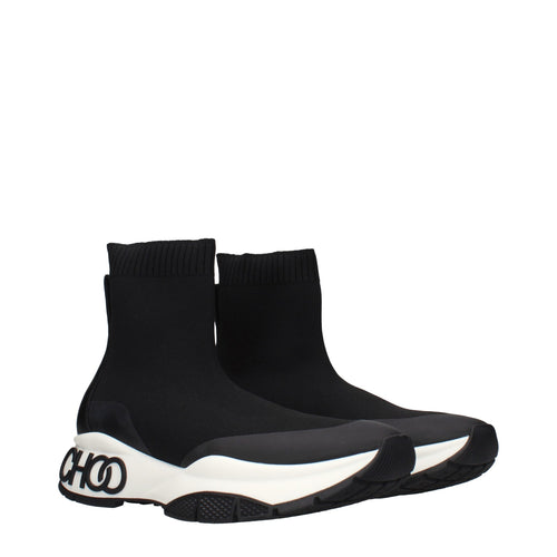 Jimmy Choo Schwarze Stiefeletten aus Stoff