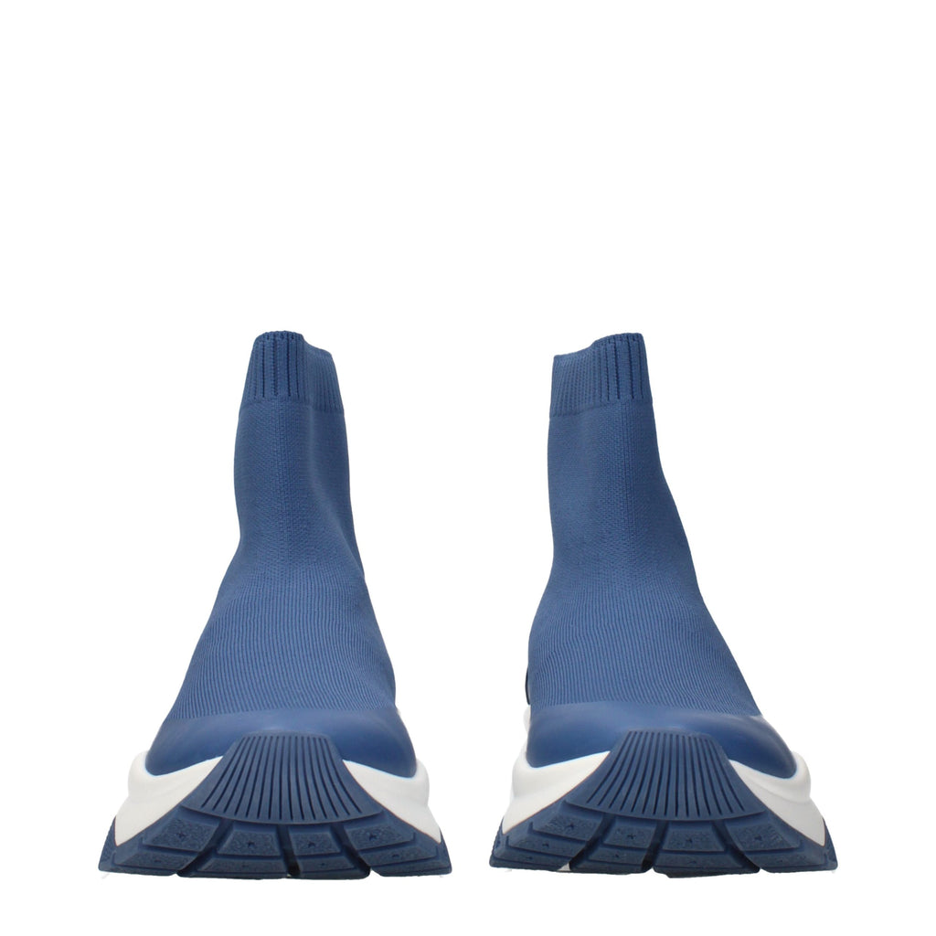 Jimmy Choo Blaue Ankle Boots aus Stoff