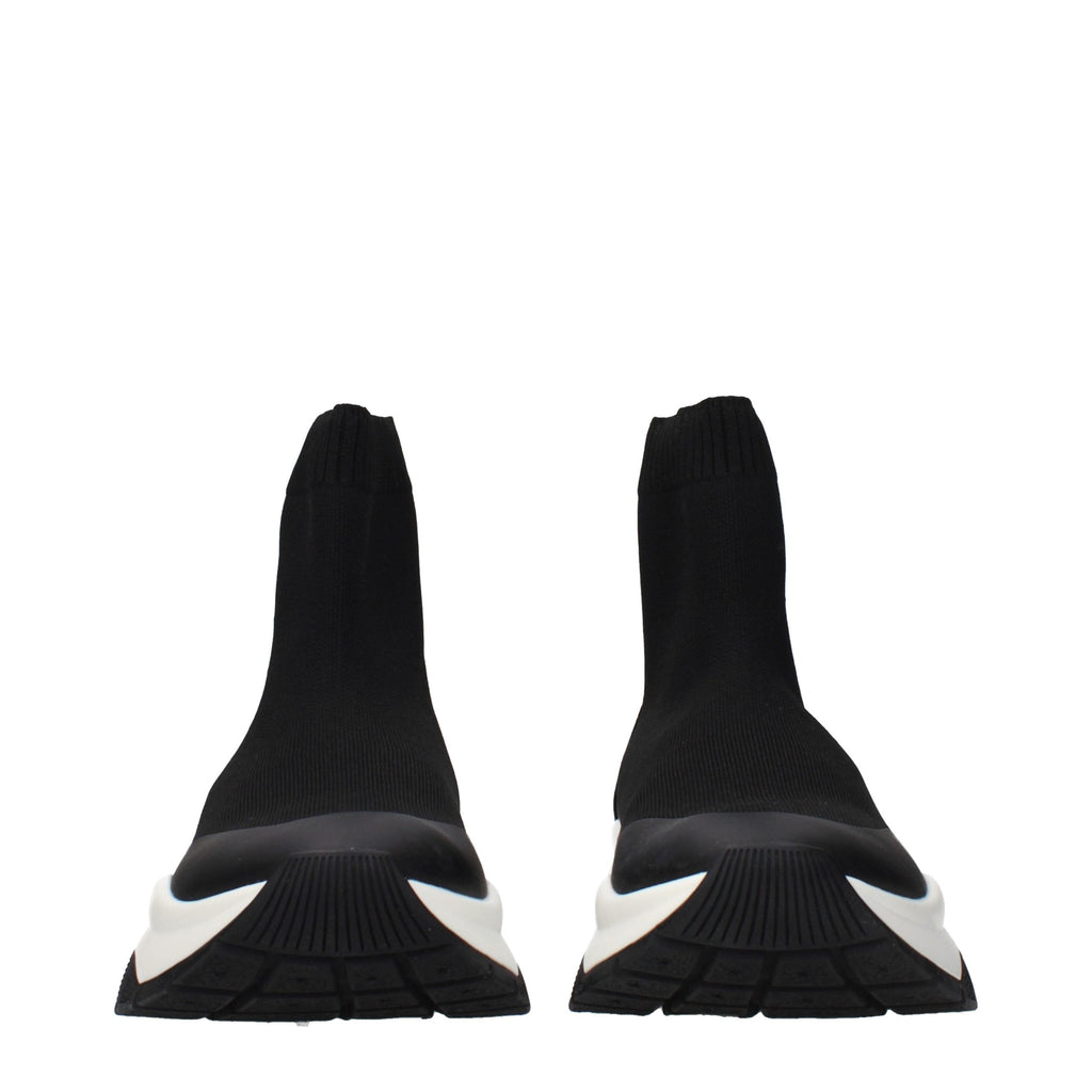 Jimmy Choo Schwarze Stiefeletten aus Stoff