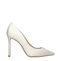 Jimmy Choo Beige Satin Plateau-Pumps