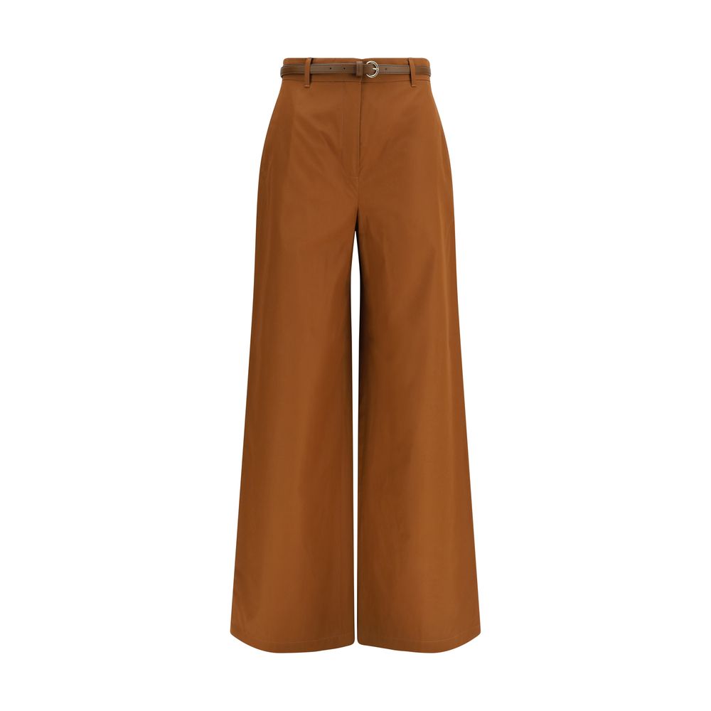 Max Mara Braune Baumwollhose für die Freizeit