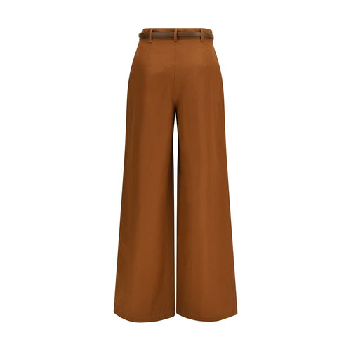 Max Mara Braune Baumwollhose für die Freizeit