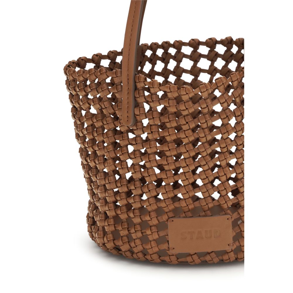 Staud Braune Kalbsleder Bos Taurus Bucket Bag