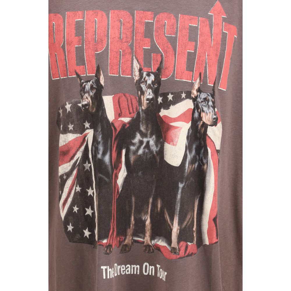 Represent Schwarzes Baumwoll-T-Shirt