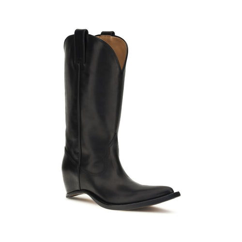 Maison Margiela Schwarze Ankle Boots aus Kalbsleder Bos Taurus