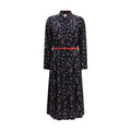 Max Mara Blaues Freizeitkleid aus Acetat