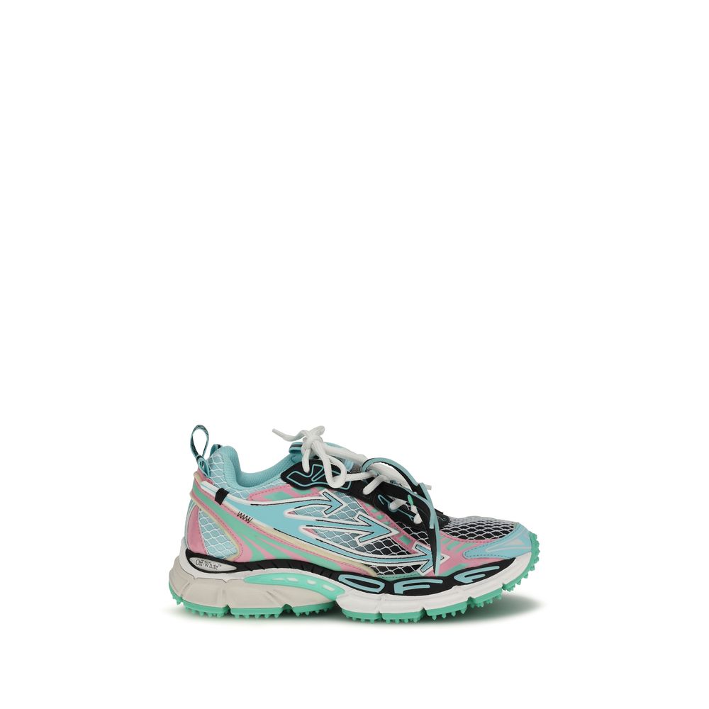 Off-White Multicolor Polyester Sneakers