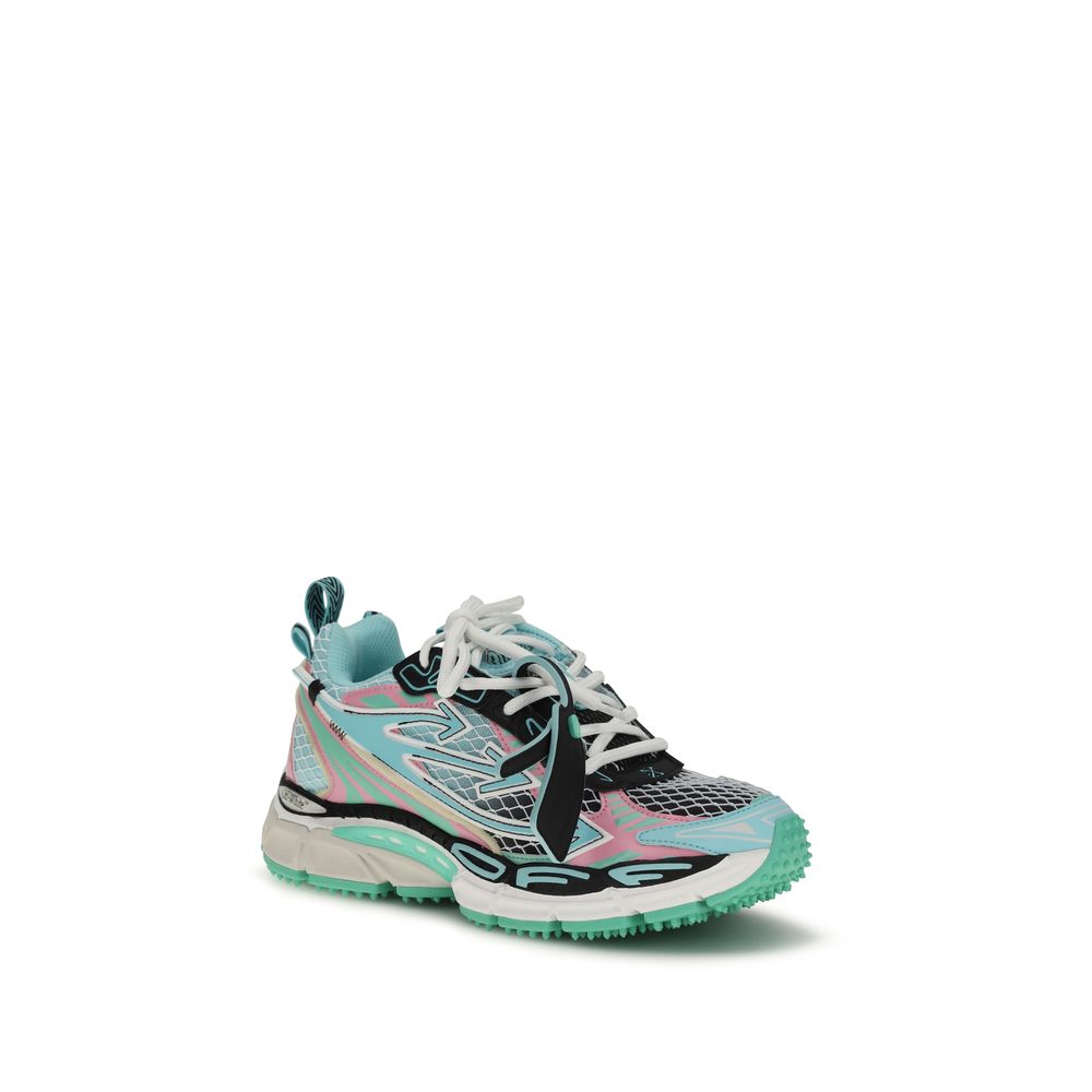 Off-White Multicolor Polyester Sneakers