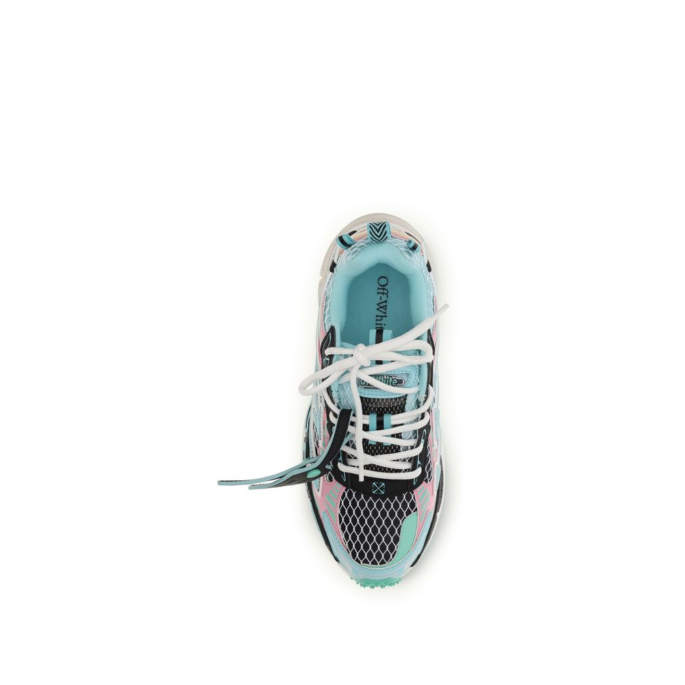 Off-White Multicolor Polyester Sneakers