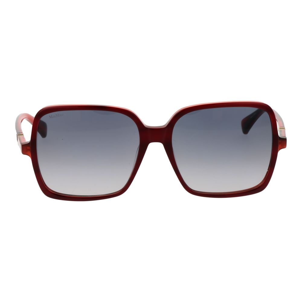 Max Mara Sonnenbrille aus Burgunderrotem Acetat