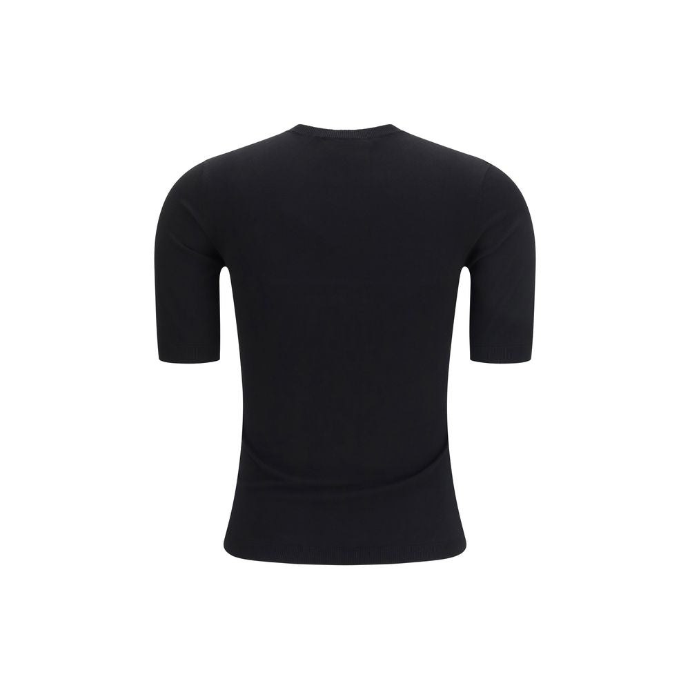Max Mara Schwarzes T-Shirt aus Viskose