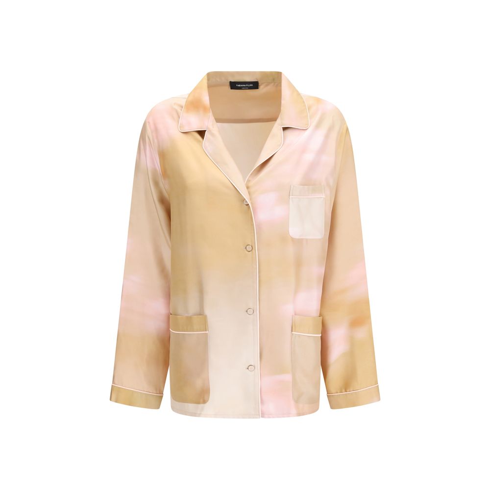 Fabiana Filippi Hemd mit Multicolor-Seidenmuster