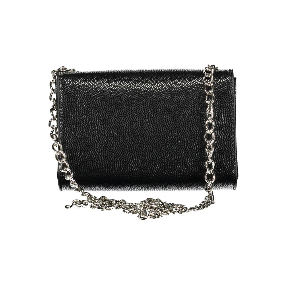 Mario Valentino Schwarze Damen-Handtasche aus Polyurethan