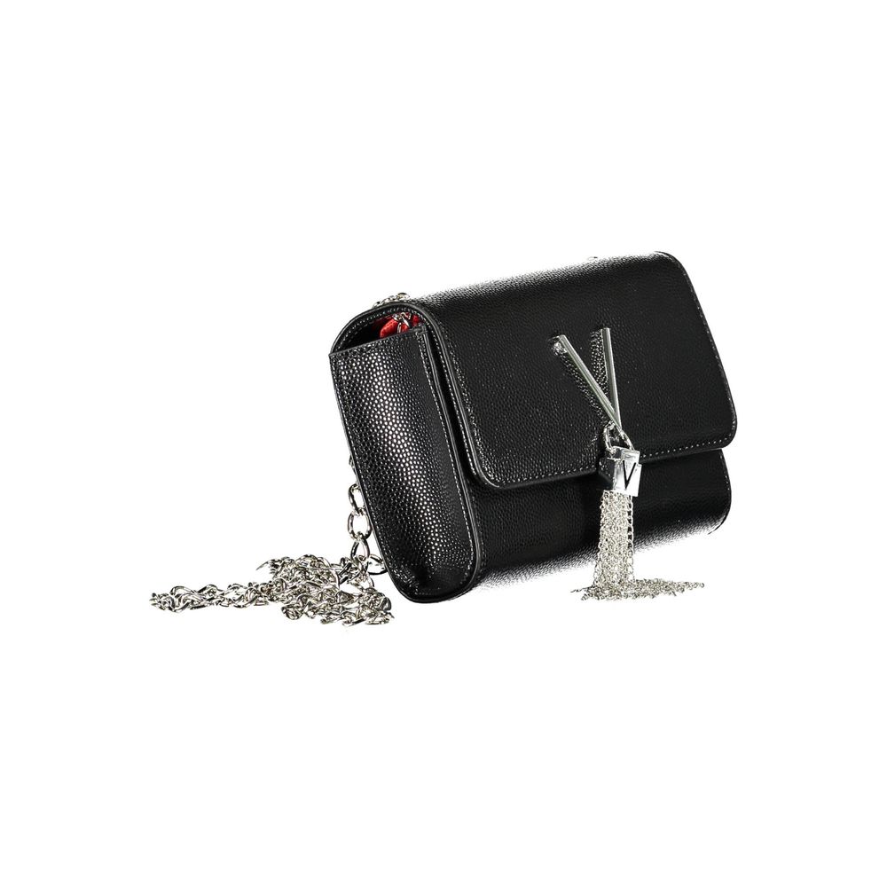 Mario Valentino Schwarze Damen-Handtasche aus Polyurethan