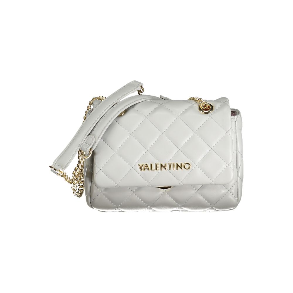 Mario Valentino Women's Grey Polyurethane Shoulder Bag