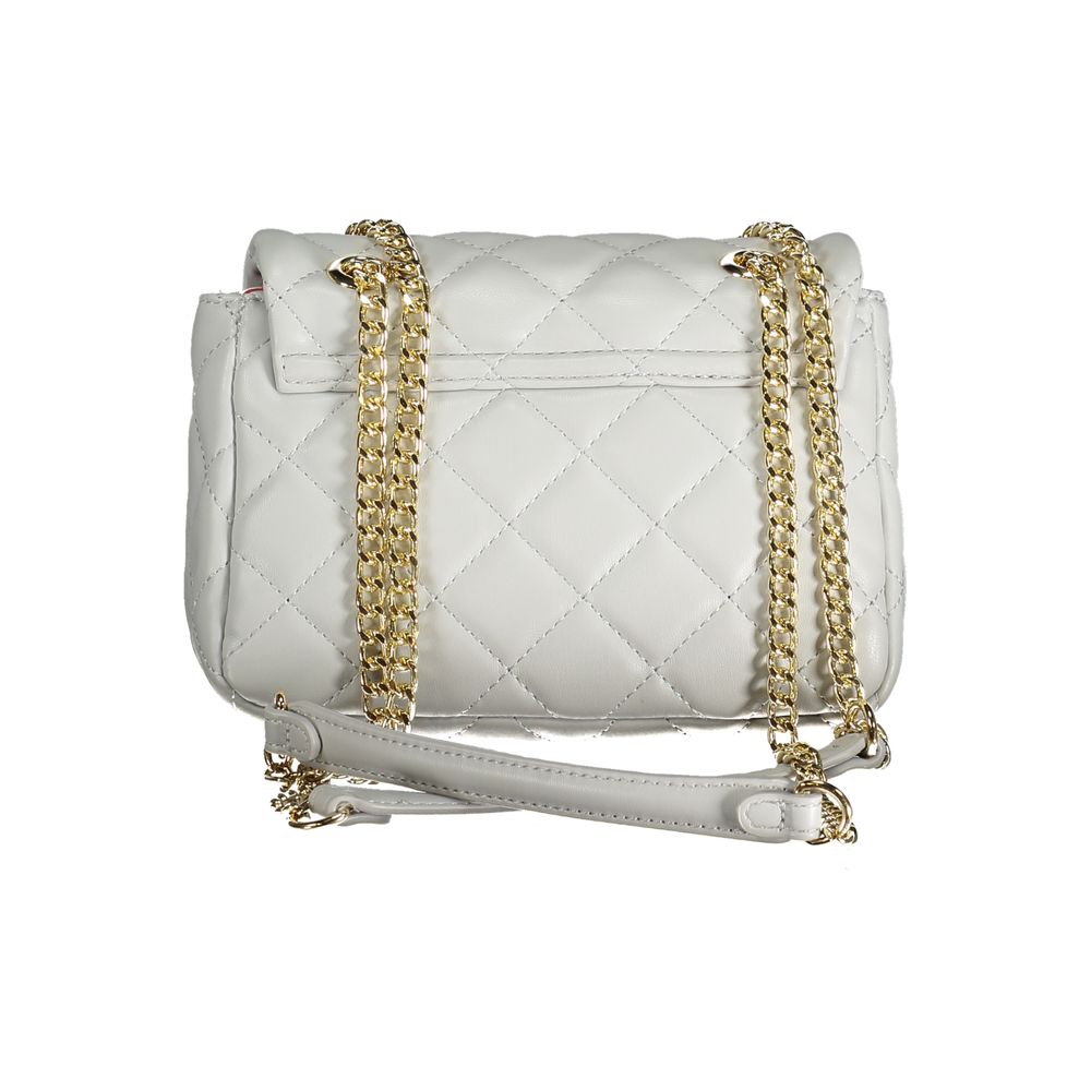 Mario Valentino Women's Grey Polyurethane Shoulder Bag
