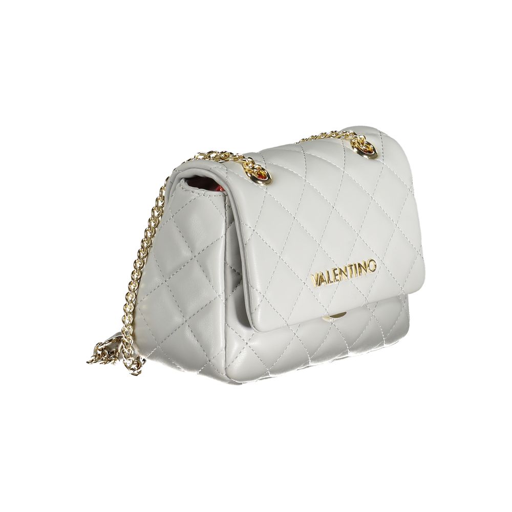 Mario Valentino Women's Grey Polyurethane Shoulder Bag
