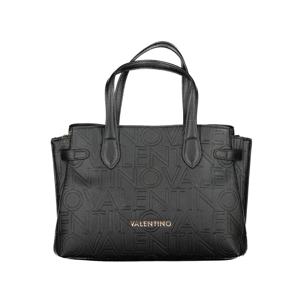Mario Valentino Schwarze Damen-Handtasche aus Polyurethan