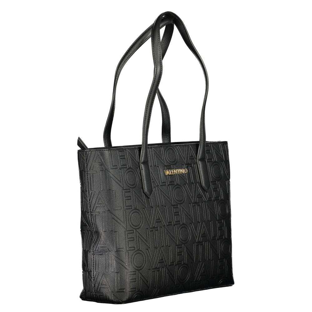 Mario Valentino Women's Black Polyurethane Shoulder Bag