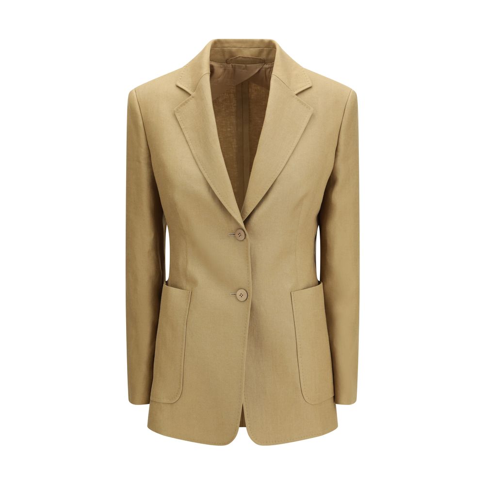 Max Mara Beige Linen Jacket and Coat
