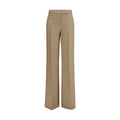 Max Mara Beige Leinen Casual Hose