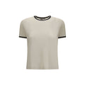 'S Max Mara Beige Leinen-T-Shirt