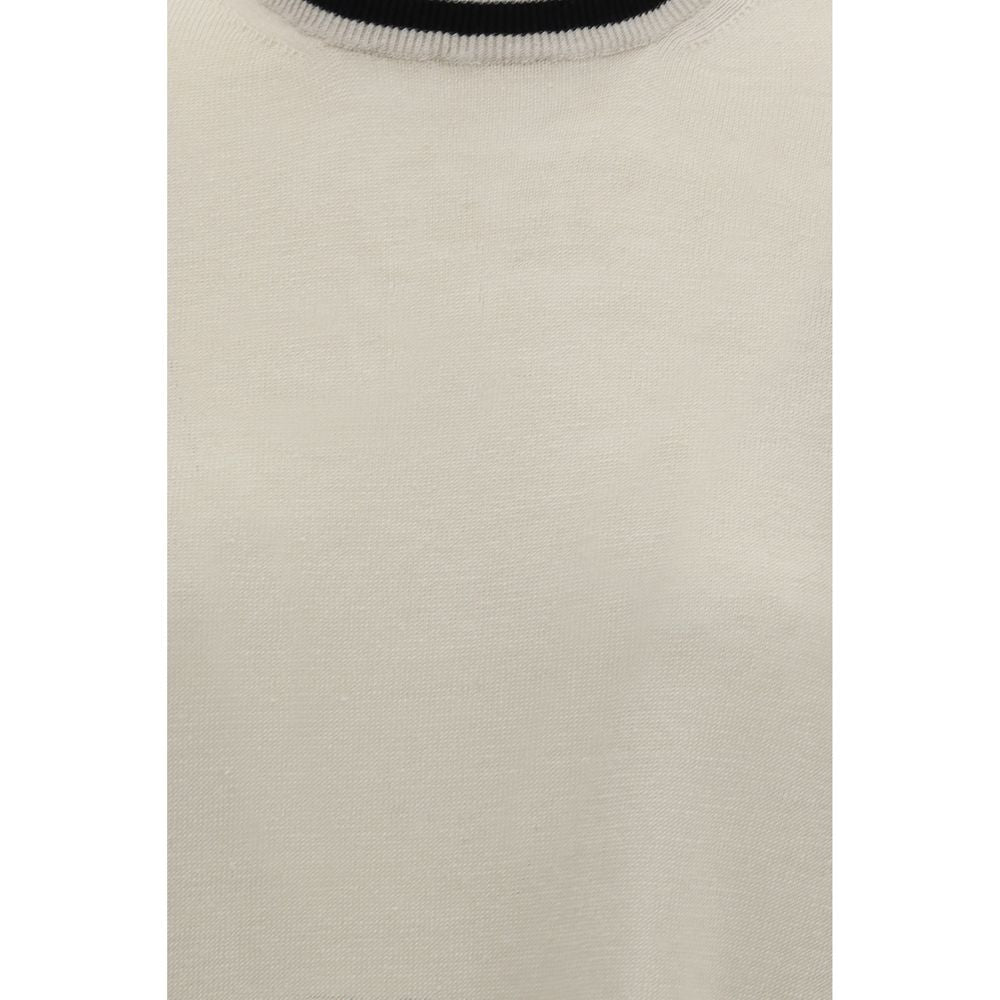 'S Max Mara Beige Leinen-T-Shirt