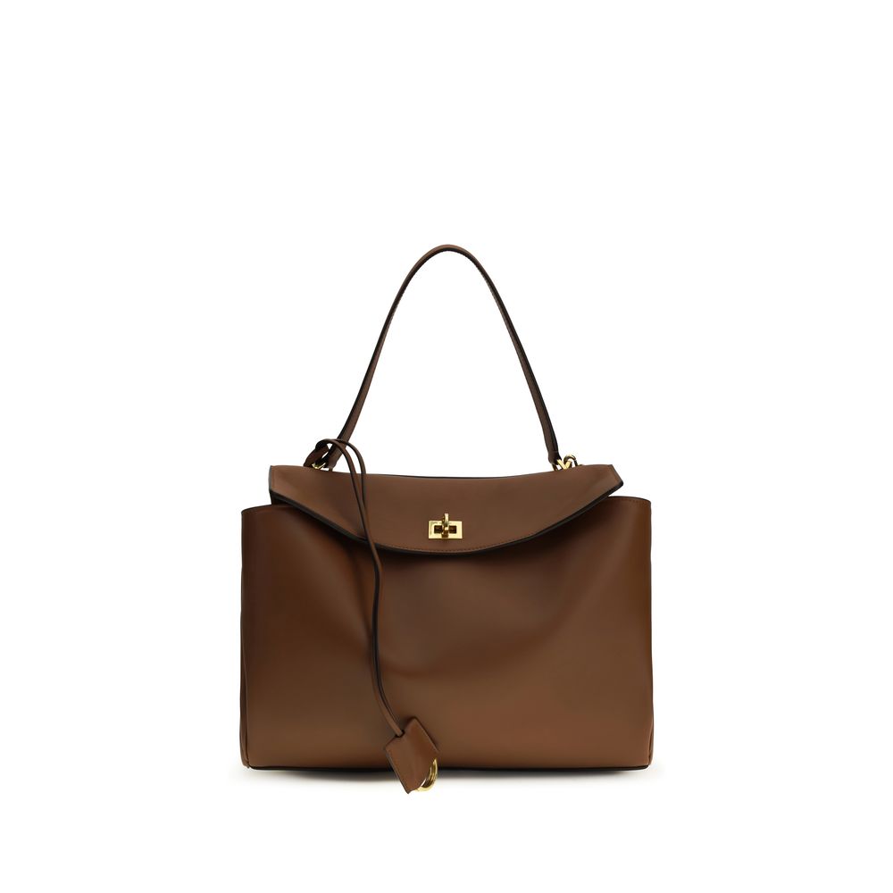 Balenciaga Braune Kalbsleder Bos Taurus Schultertasche