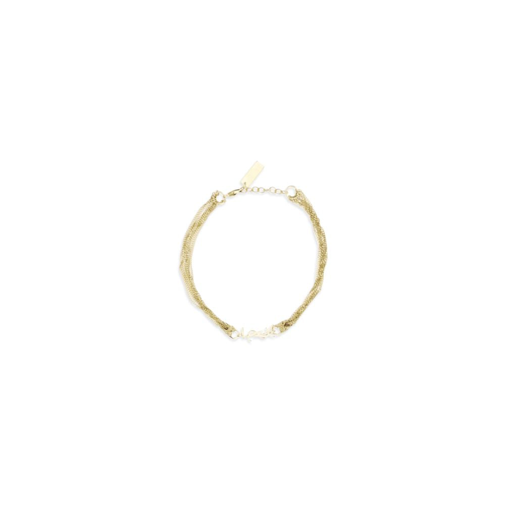 Saint Laurent Gold-Tone Brass Bracelet