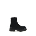 Balenciaga Black Calf Leather Lace-up Boots Bos Taurus
